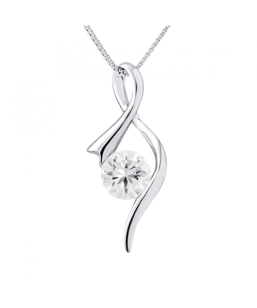 Pendant Fantasy Silver Sterling 925/1000 - Zirconium Oxides - Free Venetian Silver Chain - Our jewelry is made in France and will be delivered in a gift box accompanied by a Certificate of Authenticity and International Warranty