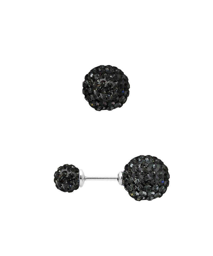 Image for DIADEMA - Earrings Black Night - Crystal Black - Collection Crystal Pearl