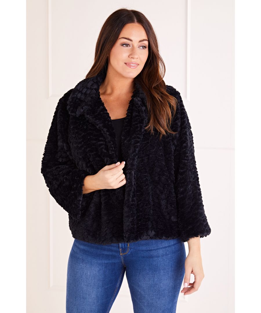 Image for Faux Fur Collar Jacket