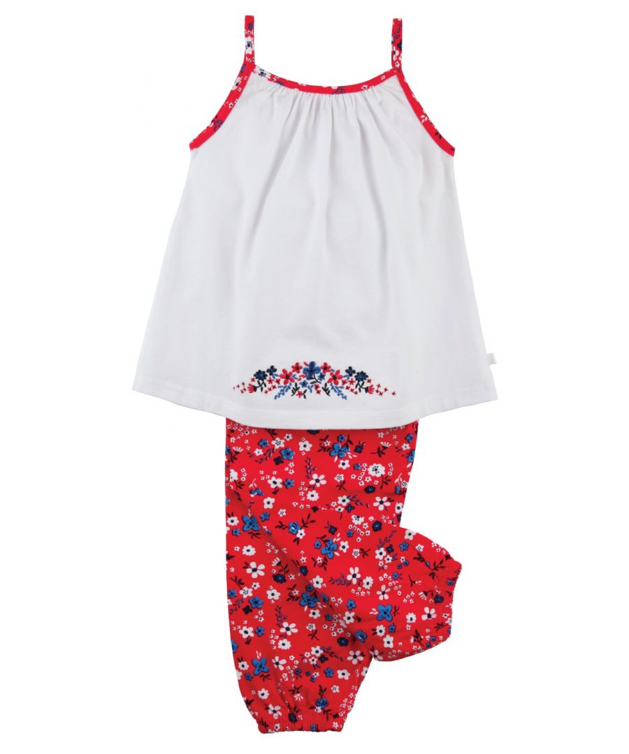 Image for Girls' Vest Top Hareem Pant Pyjamas For Summer