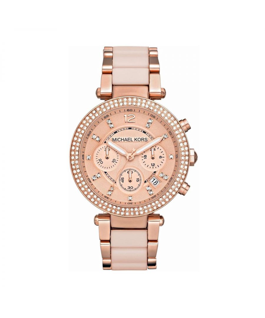 Shop for Michael Kors Parker MK5896 Chronograph. Starting from �134.99 We love the simple look of this bracelet watch. Case: Rose Gold PVD/Stainless Steel. Strap: Rose Gold PVD/ Stainless Steel. Gender: Ladies