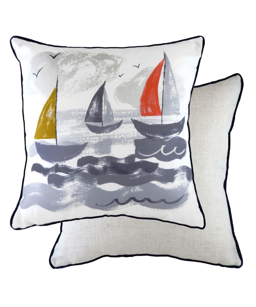 Image for Nautical Sailboats Cushion