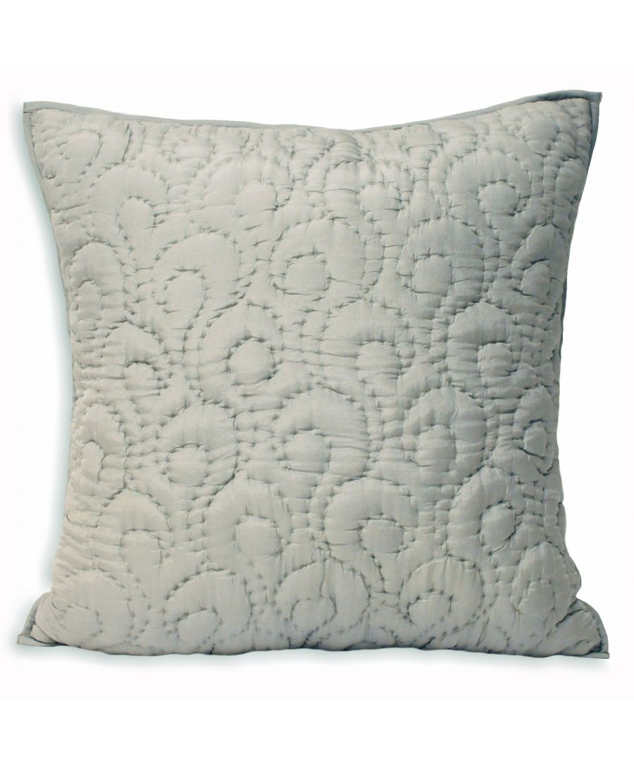 Riva Home Nimes Polyester Filled Cushion - Grey Size 55cm (w) x (l)