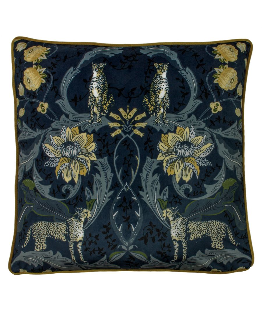 Paoletti Nouvilla Cushion - Navy - Size 50cm (w) x 50cm (l)