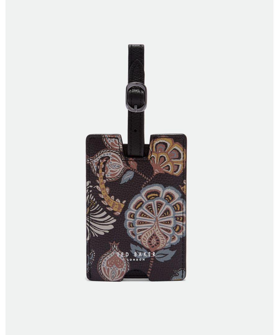 Printed Leather Luggage Tag
