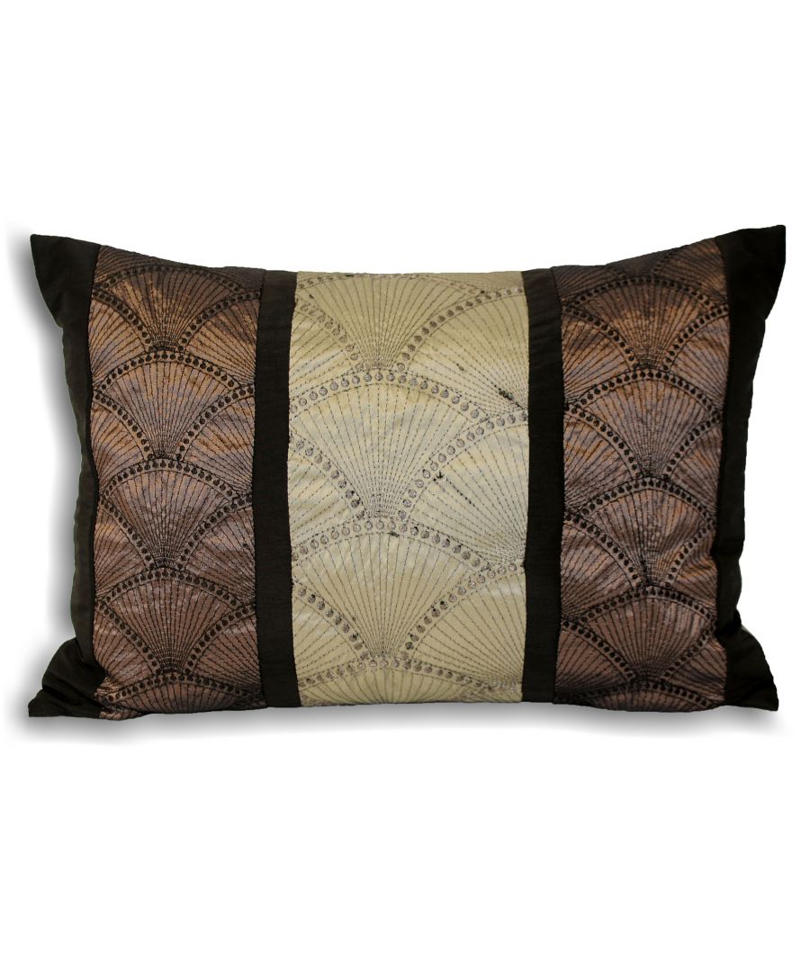Riva Home Oyster Polyester Filled Cushion - Silver Size 35cm (w) x 50cm (l)