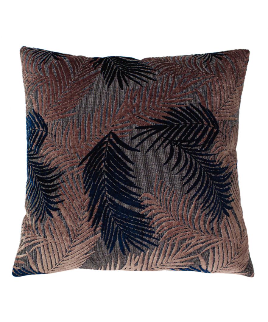 For a contemporary exotic look, the Palm Grove cushion is a bold, eyecatching design made from sumptous velvet jacquard and featuring swathes of palm leaves in two complementary tones. Style with colour block velvets in similar tones, or mixed with other textures to create an eclectic look.