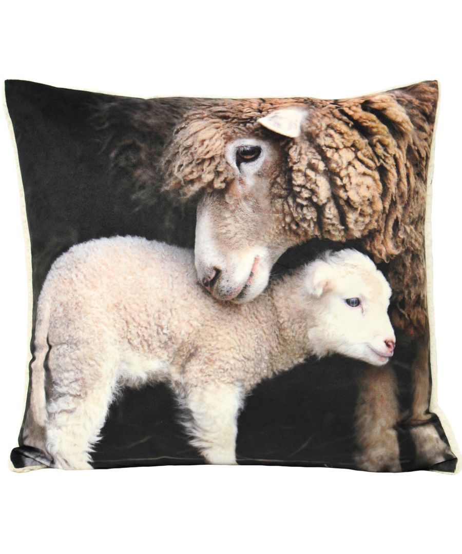 Sherpa Polyester Filled Cushion