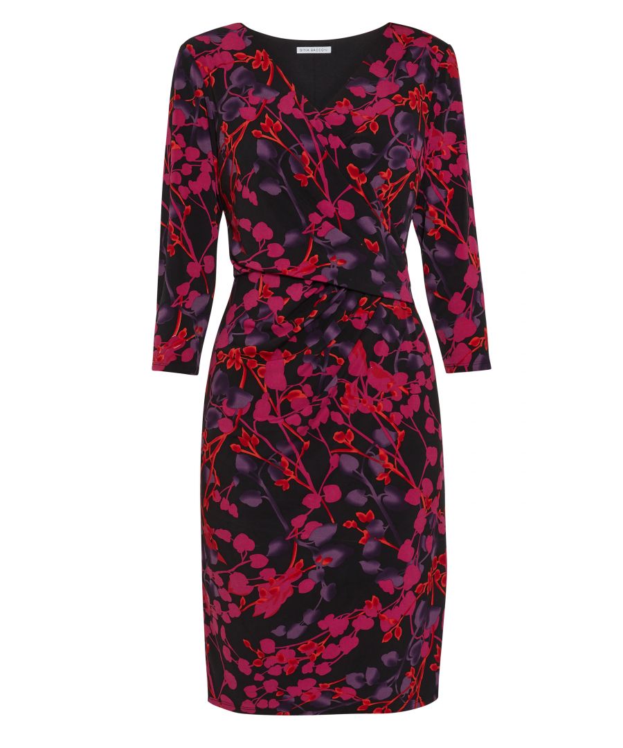 Gina Bacconi Daya Metallic Jersey Dress