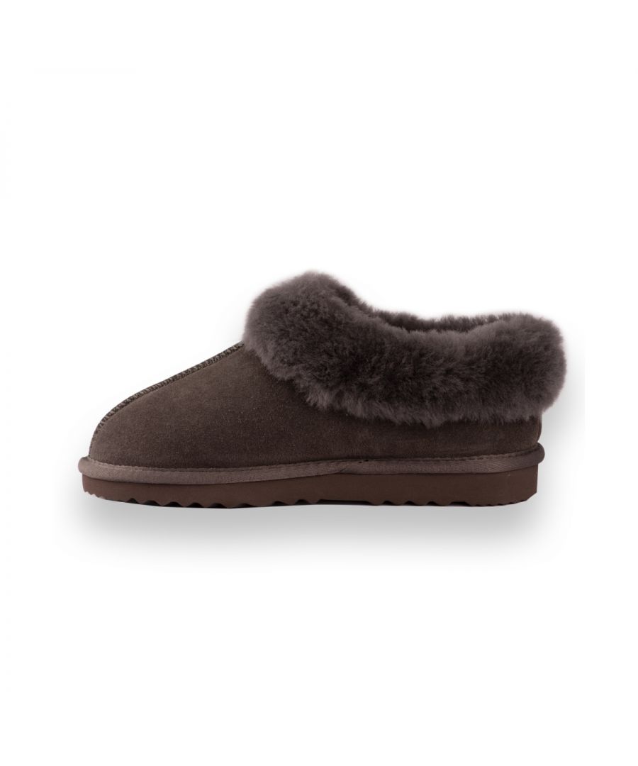 DETAILS\n\n\n\nThis traditional Ankle slipper for built comfort and support. The added sheepskin collar allows for that extra warmth, still providing a stylish look.\n\nTraditional slipper you will wear all year round\nPlush premium Australian sheepskin lining\nWater resistant Leather Upper\n Full Australian sheepskin insole\nStylish looking sheepskin collar\nLight weight EVA, rubber blend outsole - soft and extra cushioning\n Sheepskin breathes allowing feet to stay warm in winter and cool in summer\n100% brand new and high quality, comes in a branded box, suitable for gift