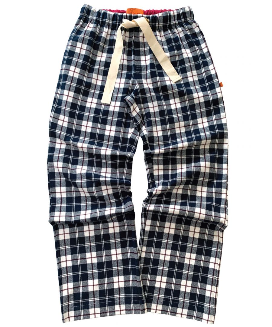 These unisex check cotton lounge pants are a soft check fabric with side pockets and tie to the front. Ideal for lounging around the house as they are so comfy!