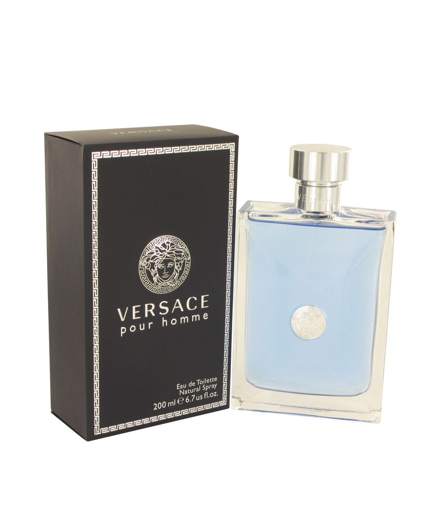 Versace Pour Homme Cologne by Versace, An exciting and modern twist on a classic aromatic/fougere for men, this masculine contemporary scent was created by master perfumer alberto morillas. Top notes are citruses, neroli, bergamot and petit grain; middle notes are hyacinth, clary sage, cedar and geranium; base notes are tonka bean, musk and amber.