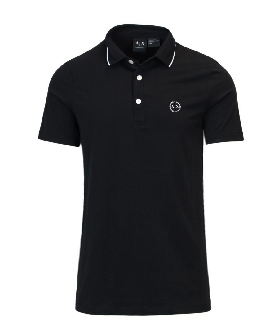 Image for Armani Exchange Men's Polo In Black