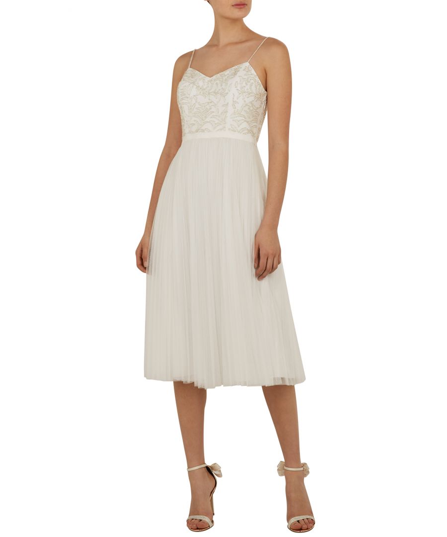 Image for Ted Baker Ruthha Removeable Full Tulle Skrt Dress in White
