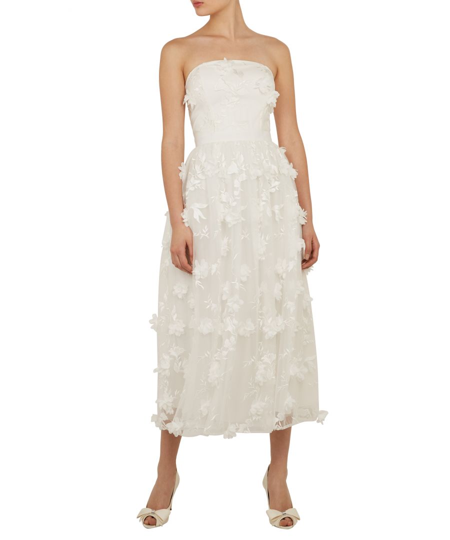 Image for Ted Baker Wittny Full Lace Skirt Maxi Dress in White