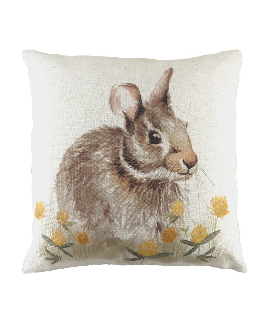 Bring the Woodland to your interior with this super sweet hand-painted design of Woodland creatures. With a soft plain reverse - this cushion will be the perfect touch to any contemporary home.