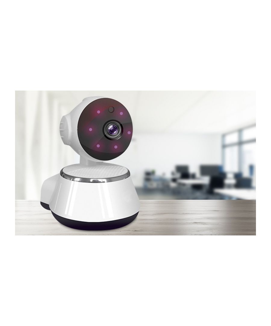 Aquarius 360° HD Indoor Wireless Smart Home Camera With Night Vision IR LED. The full HD 1080p resolution captures stunning quality video and enhanced image quality. The infrared LED let you capture and monitor for night vision. The wide angle lens capture the every corner of the room by 355° pan, 90° tilt and zoom functions. IR cut for a clear image in low light conditions. With Built in speaker and mic provides High-Quality Two-Way Communication, you Can Communicate clearly with your Family by the V380S application on app store. App alerts with snapshot & record to your mobile device when motion is detected, push you live feed when captures the activities.  It supports the loop recording and hence you do not need to be worried about running out of storage. It supports the memory expandable upto 64GB. Also provides the cloud storage for the seamless coverage. Supports remote viewing & recording from anywhere on desktop computers with standard web browsers or mobile with the V380S app. Scan QR code to download V380S app on app store or google play, connect with 2.4GHz WiFi or Ethernet cable connection with router for this wireless camera, also add several cameras in different terminals for this IP camera. You can connect more camera to cover whole home or office using the same application. Box contains:  IP Camera, Wall plugs & Screws, USB Cable, UK Power Adapter