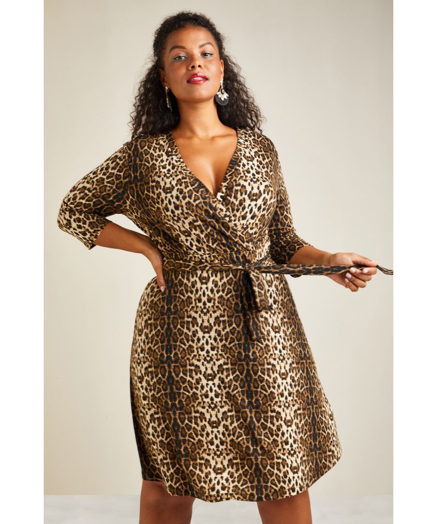 mela london leopard print wrap dress