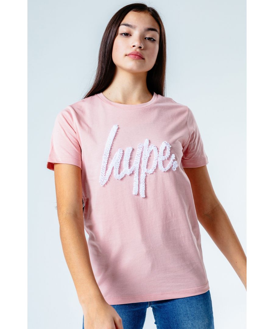 Image for Hype Ribbon Script Kids T-Shirt