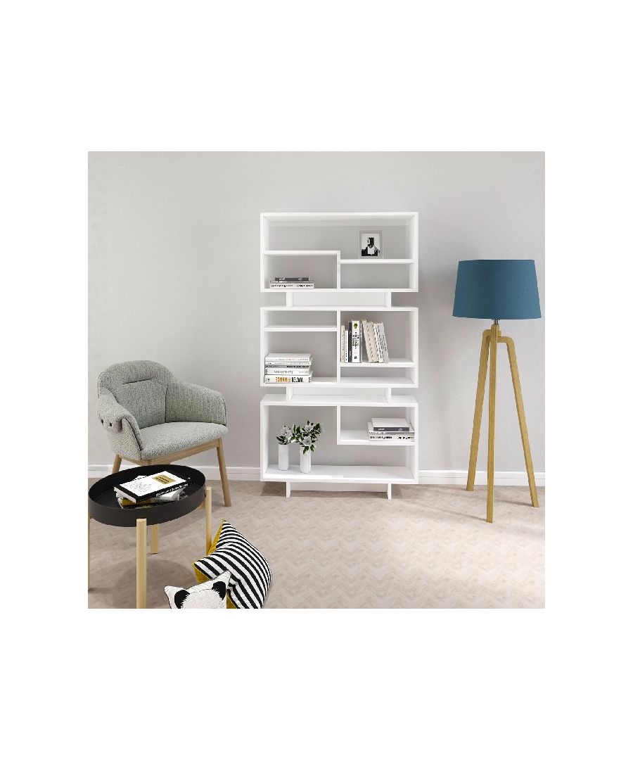 Image for HOMEMANIA Violet Bookcase, in White