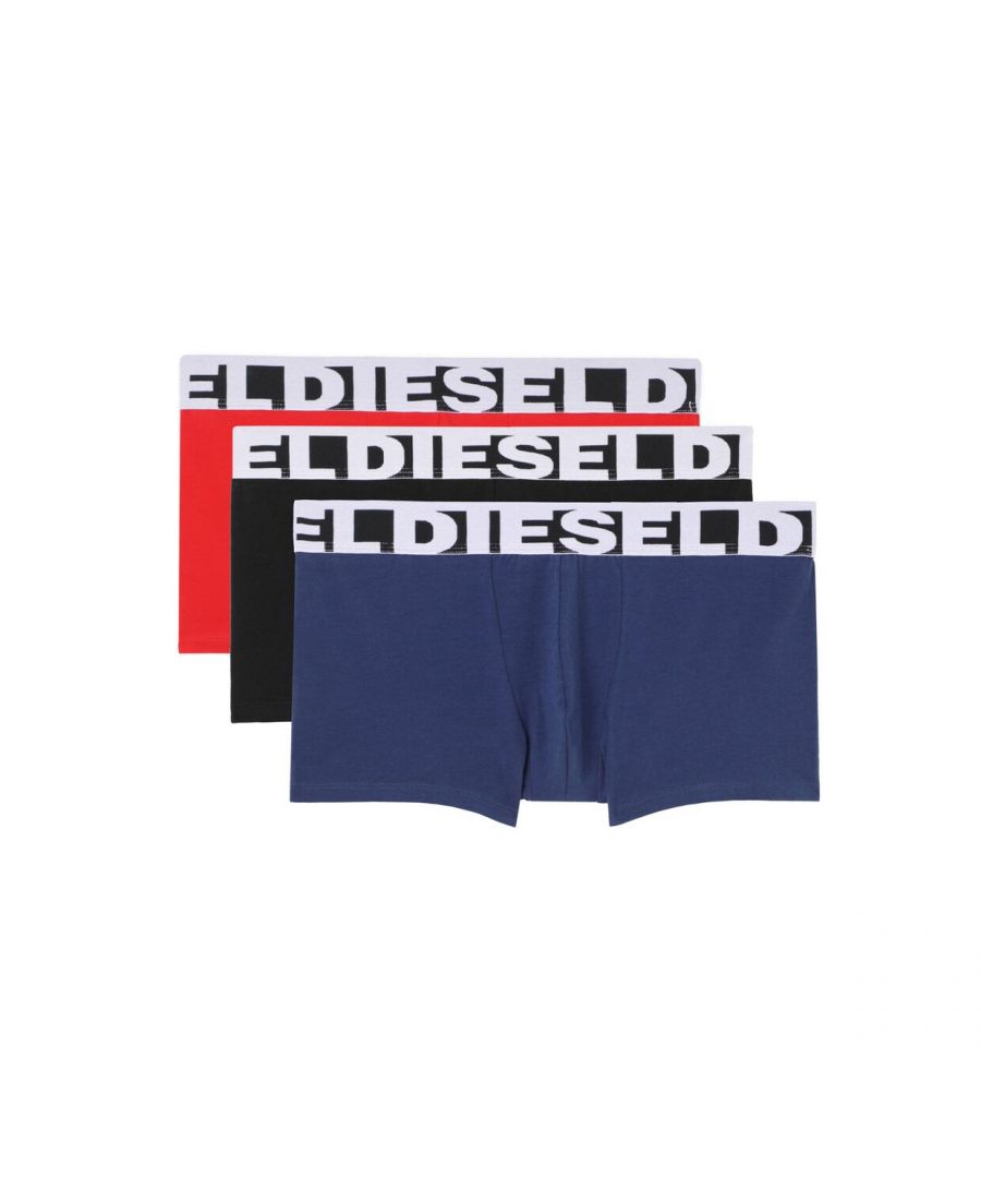 95%Cotton 5%Elastane-Spandex\n\tElastic 58%Polyamide-Nylon 30%Polyester 12%Elastane-Spandex\n\tSet of 3 items\n\tJacquard logo waistband\nDescription\nThree-pack of boxer briefs in mixed colours. Cut from soft stretch-cotton, they're topped with a soft jacquard waistband with a bold all-over logo. \nCare Instructions\nMachine wash at 30 °C\nDo not bleach\nDo not tumble dry\nIron at max 110 °C\nDo not dry clean\nDry flat in the shade