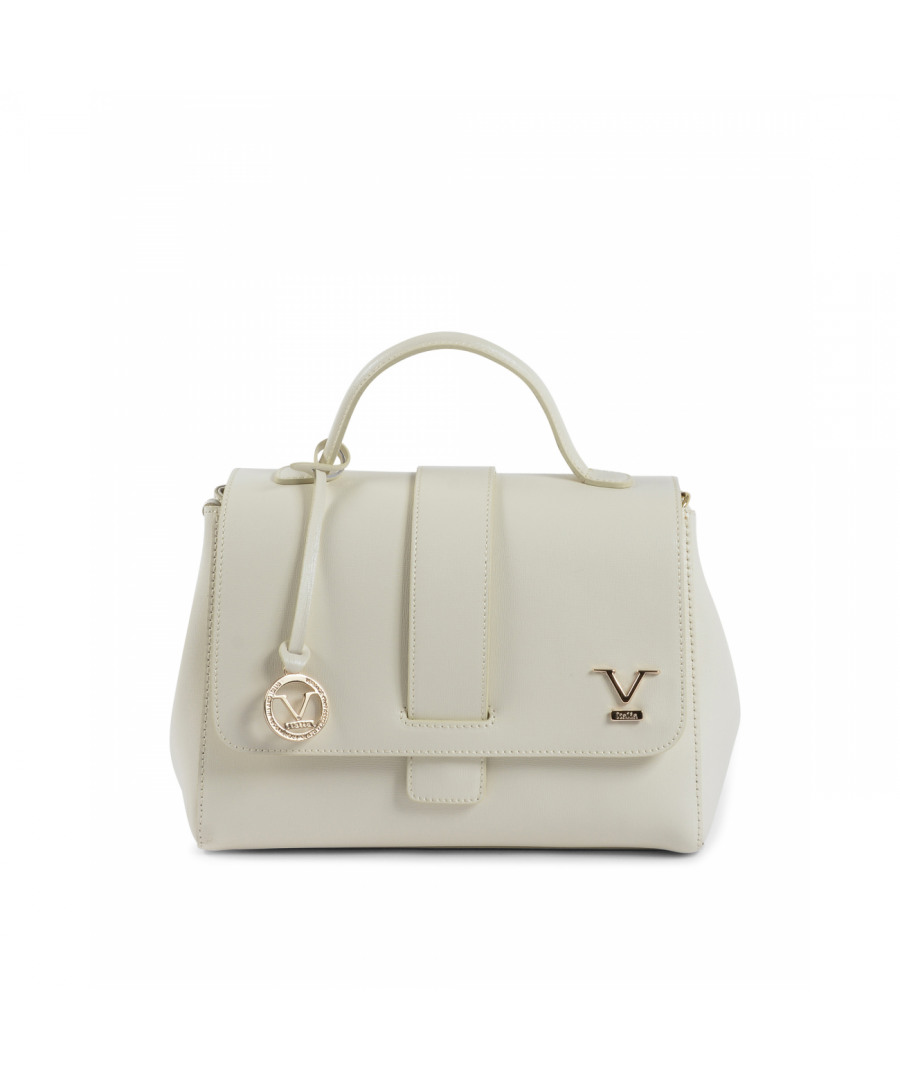 By: 19V69 Italia- Details: BC10280 52 SAFFIANO LATTE- Color: White - Composition: 100% LEATHER - Measures: 33x22x15 cm - Made: ITALY - Season: All Seasons