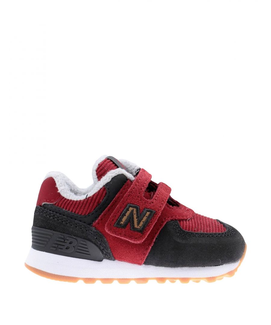New Balance Boys Boy Trainers Leather by - Red - Size UK 5 Infant