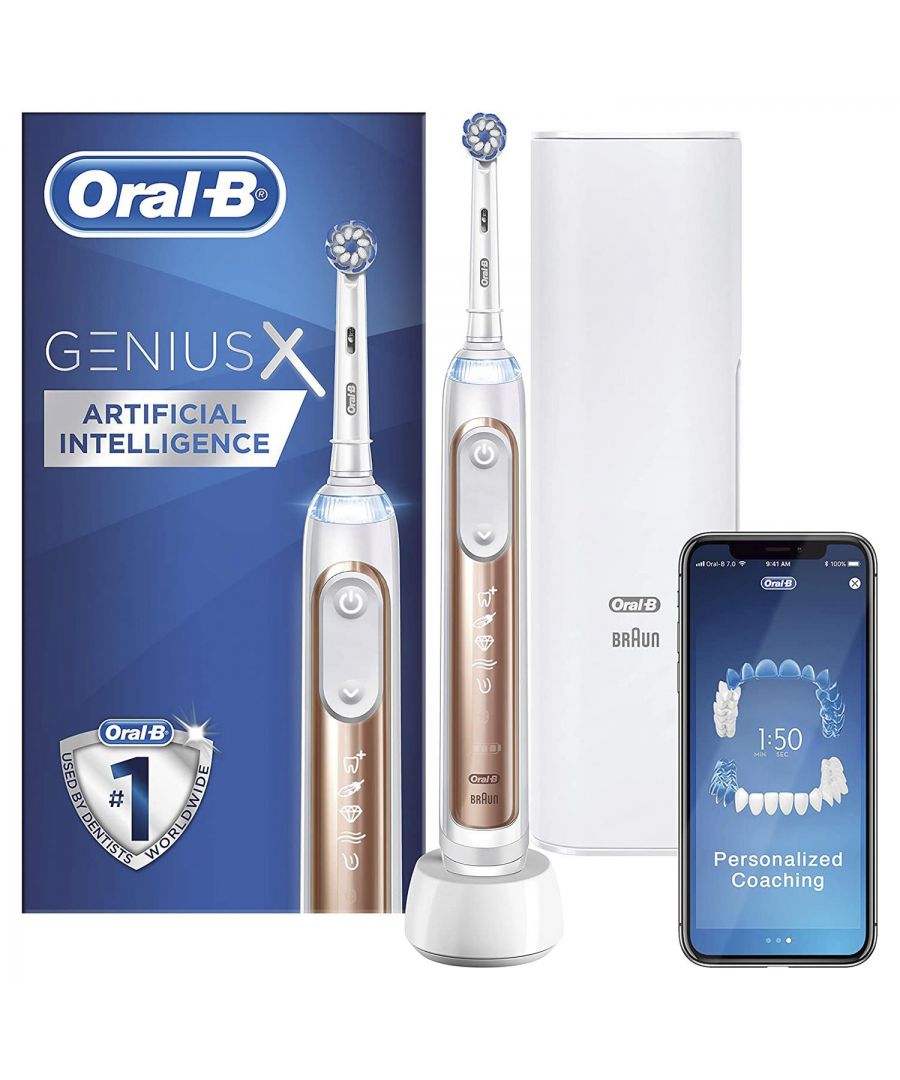 Oral-B Oral-B Genius X 20000N Electric Toothbrush Rose Gold 2 Pin Plug|