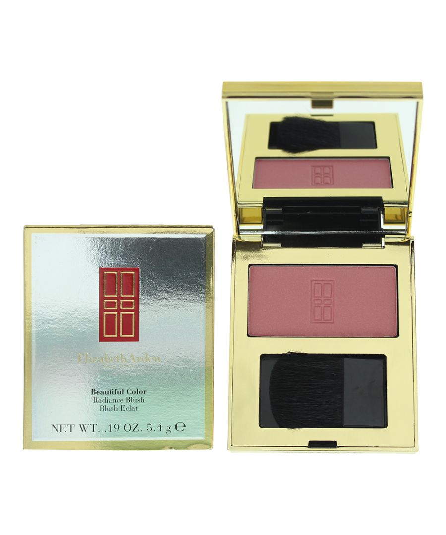 Elizabeth Arden Beautiful Color Radiance blush is a intense colour powder blush to create rosy cheeks, it effectively and easily glides onto the cheek giving it a natural and even effect. A little goes a log way however it is buildable. Reducing and blurring the appearance of fine lines and wrinkles.