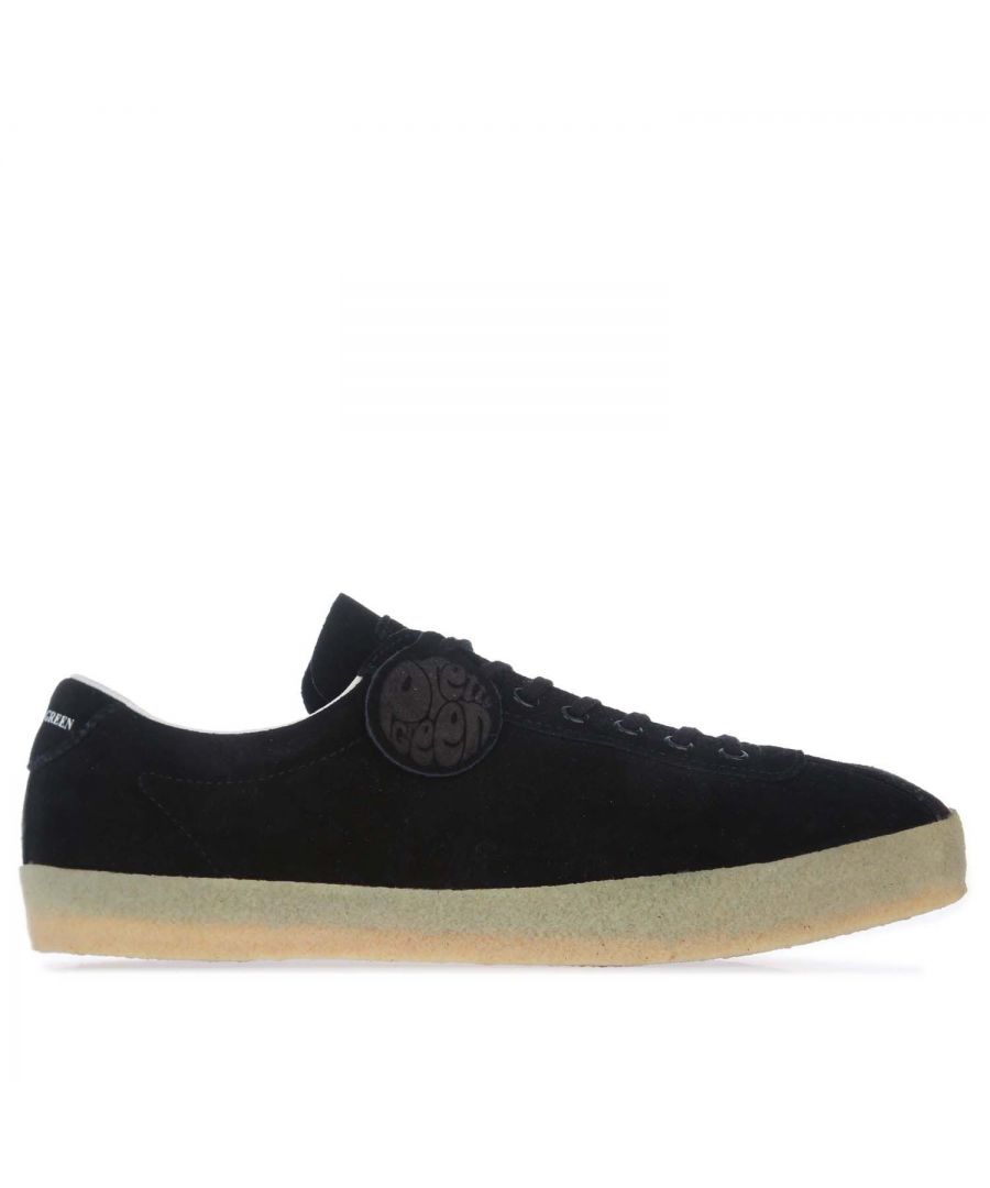 Men's Pretty Green Suede Trainers in Tan