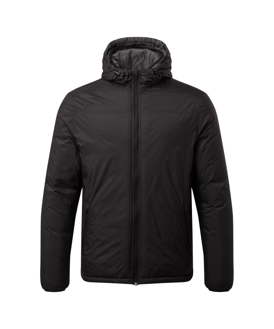 Warm and versatile polyfill padded jacket that is wind resistant with a full zip. Features a fully lined, unique double hood with adjusters, two zippered front pockets and elasticated cuffs. Sizes (chest to fit): S (37in), M (40in), L (42in), XL (44in), XXL (47in). Materials: 100% polyester outer, 100% nylon inner padding.
