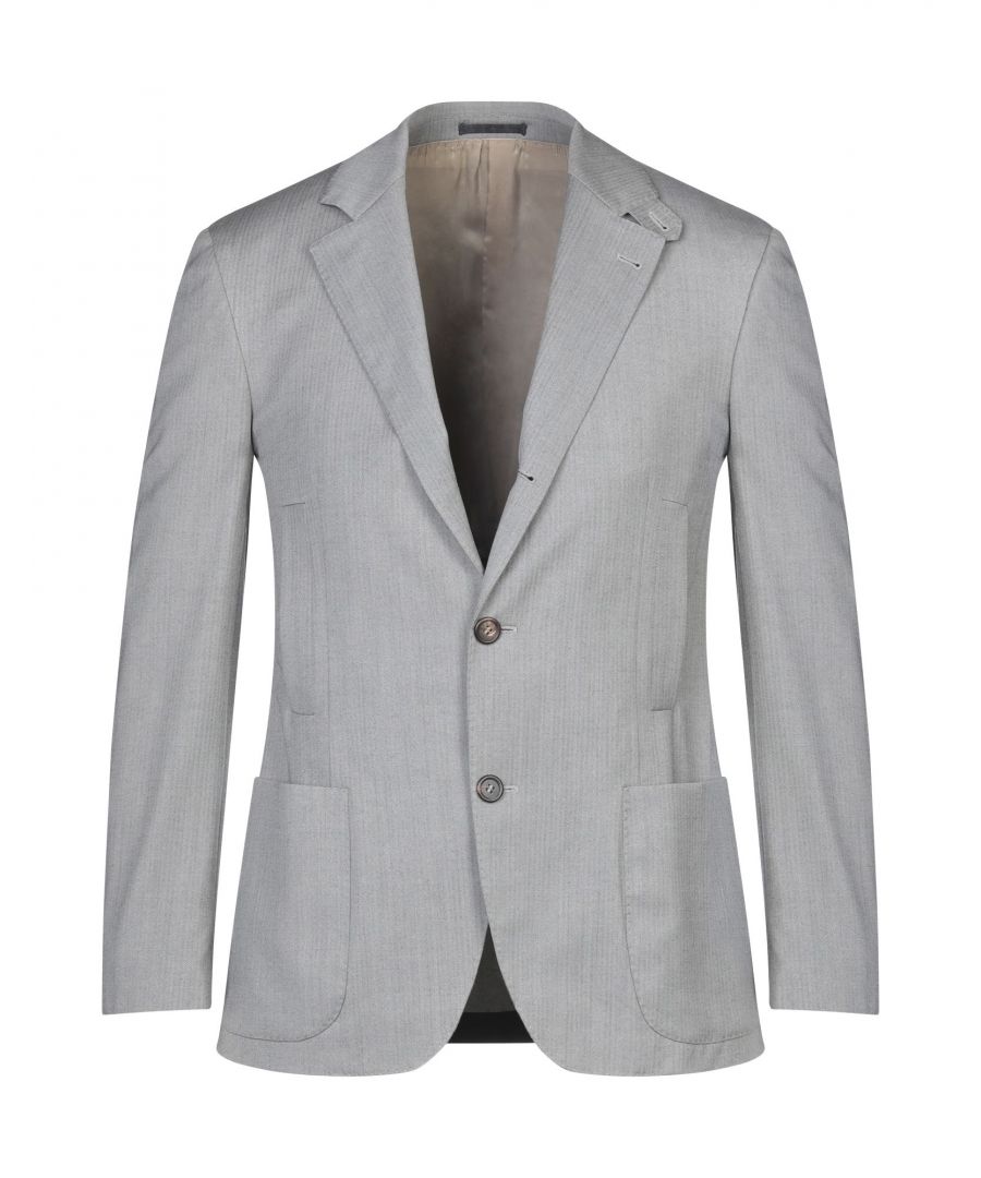 cool wool, darts, herringbone, multipockets, single chest pocket, internal pockets, button closing, lapel collar, single-breasted , long sleeves, semi-lined, contains non-textile parts of animal origin