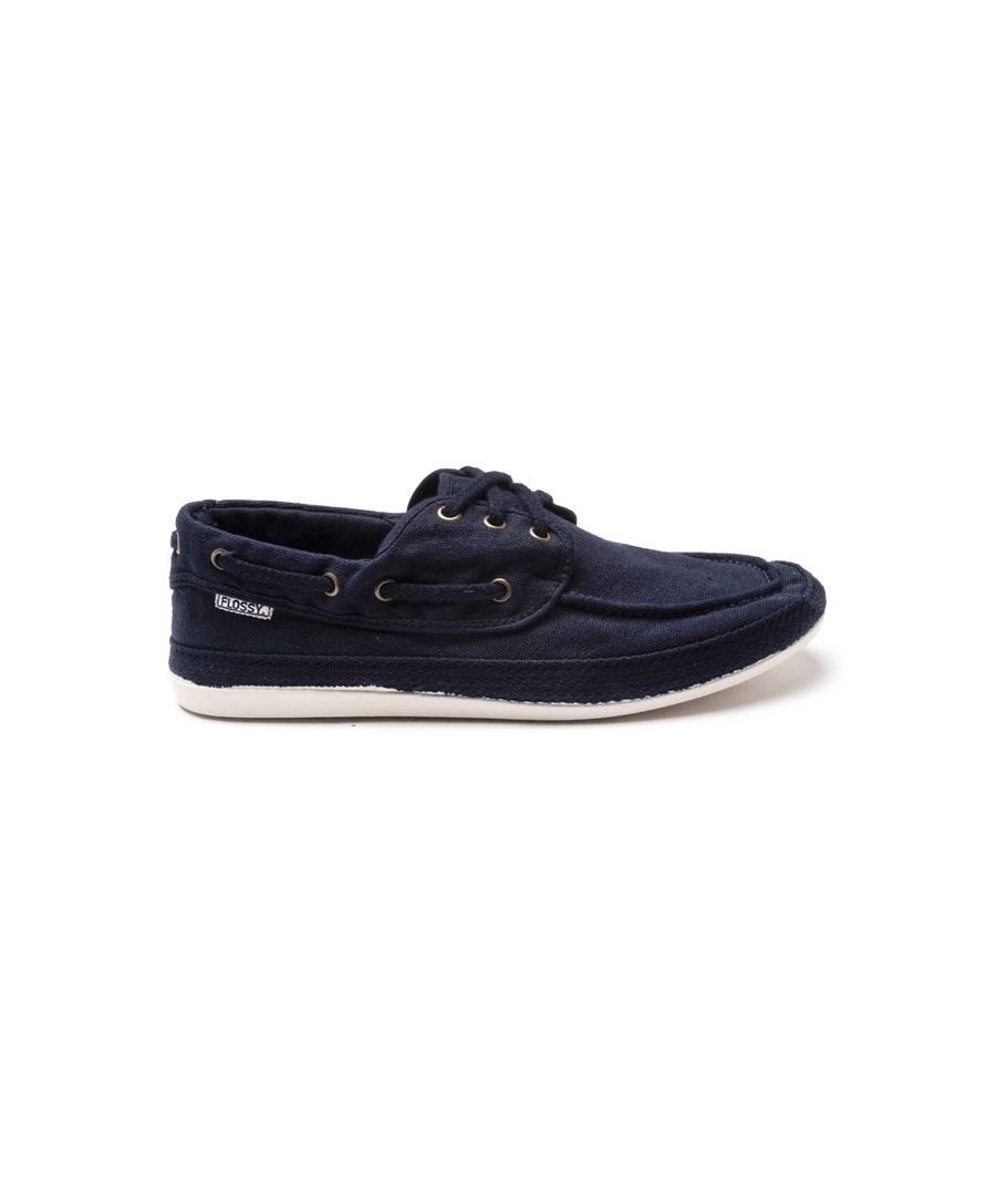 Fun And Fresh, The Corcel Men's Plimsoll From Flossy Will Be Your Summer Must-have. Made In Spain, The Lightweight Navy Blue Slip On Boasts A Delightful Detailing And Is Finished With A Sweet-smelling Sole.