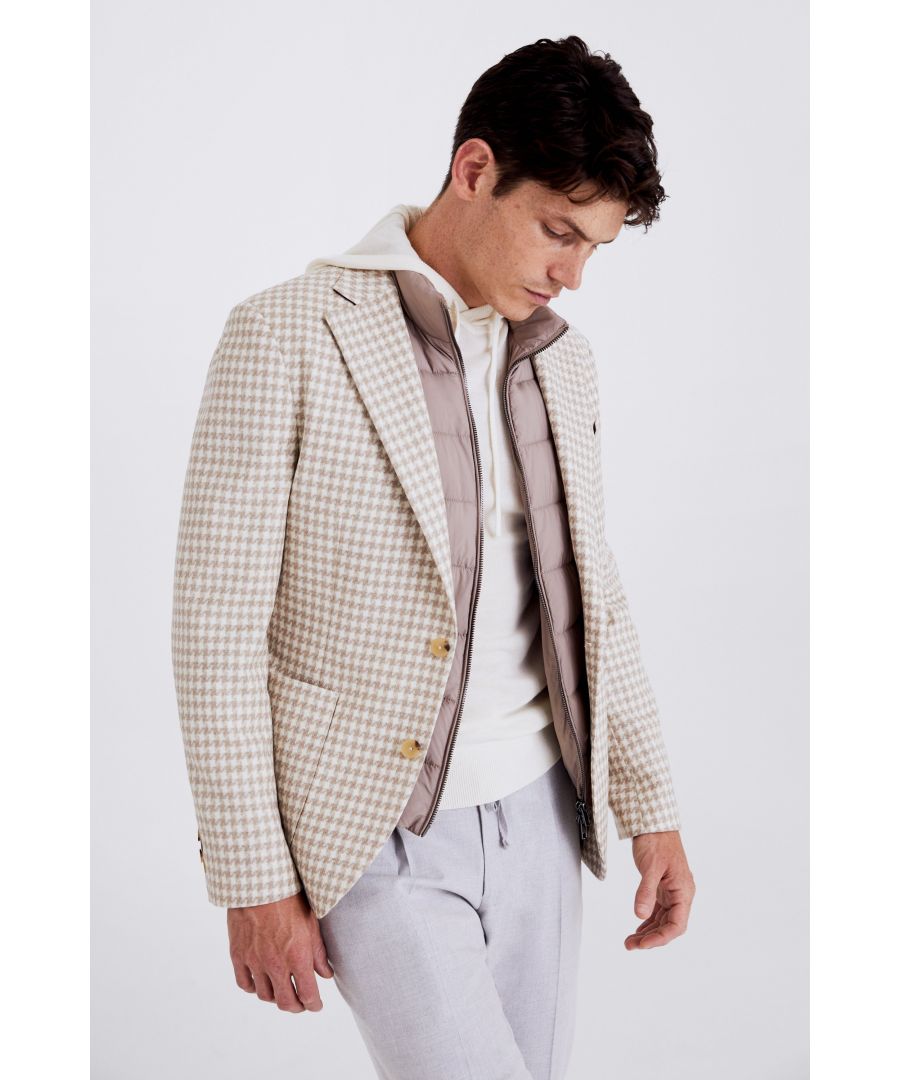 Hugo Boss X Russell Athletic Single-breasted Houndstooth Motif