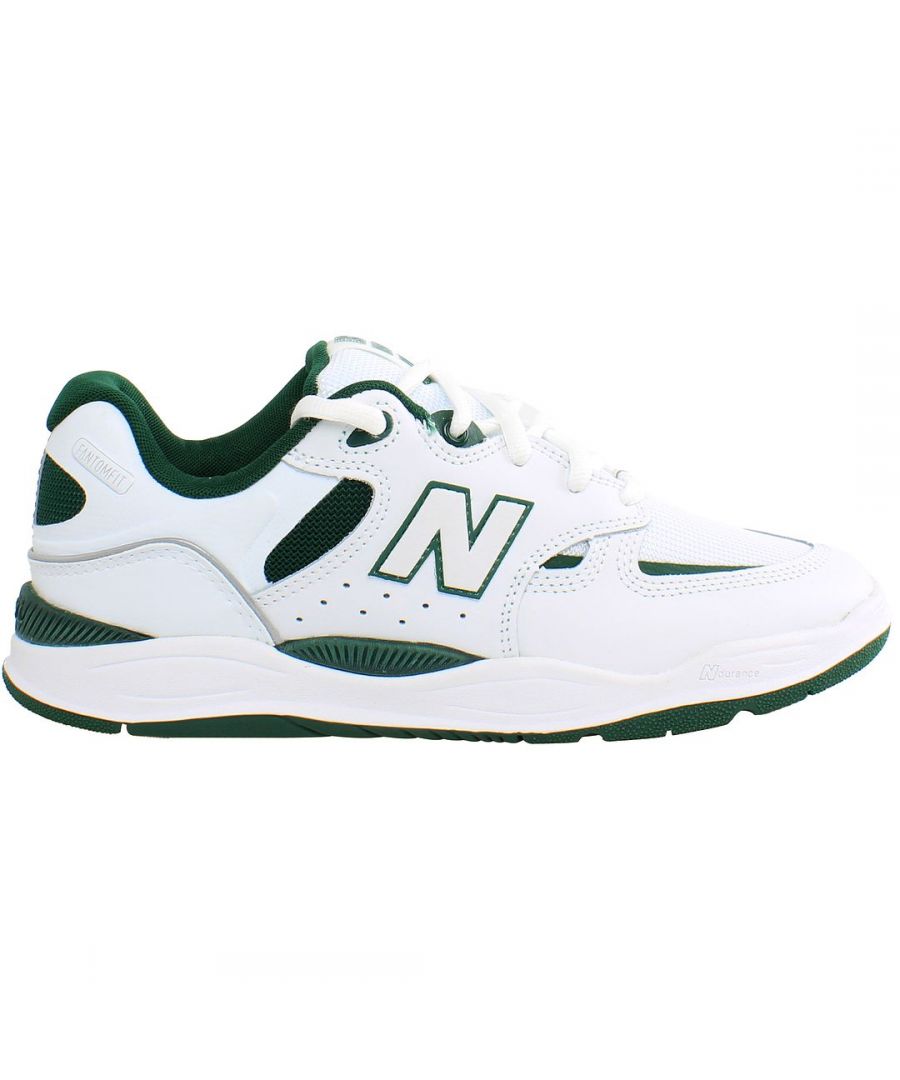 new balance numeric tiago lemos 1010 mens white trainers - size uk 8