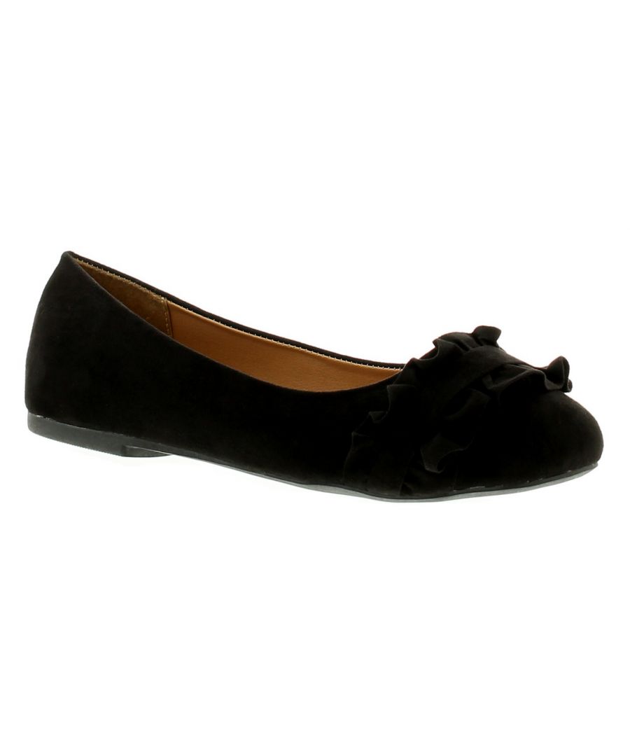 ladies black ballet flats