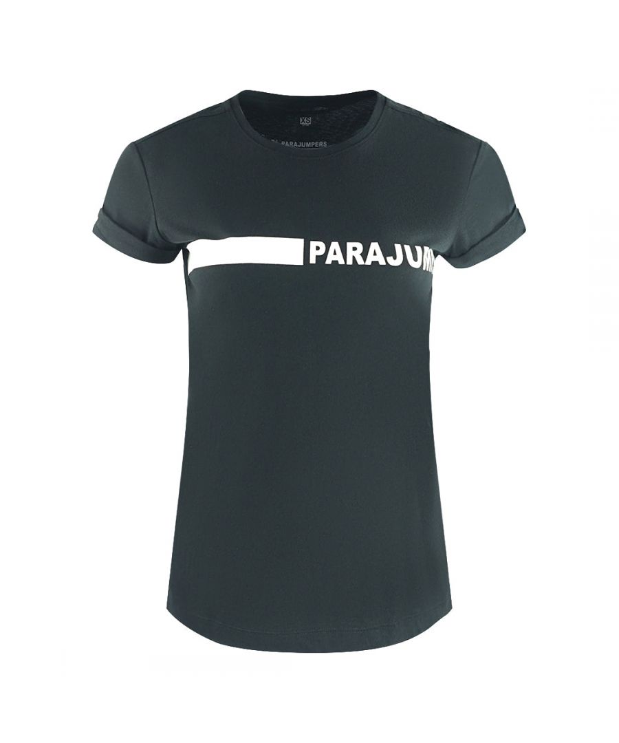 Parajumpers Womens Space Tee Black T-shirt - Size X-Small