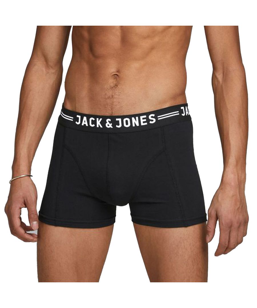 Image for Jack & Jones Mens Sense 3 Pack Elasticated Boxer Shorts