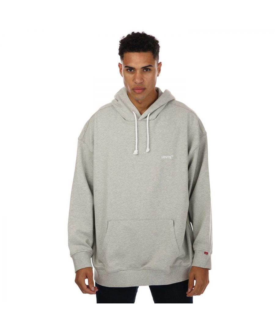 Levi's B&T hoodie met rood label voor heren, grijs