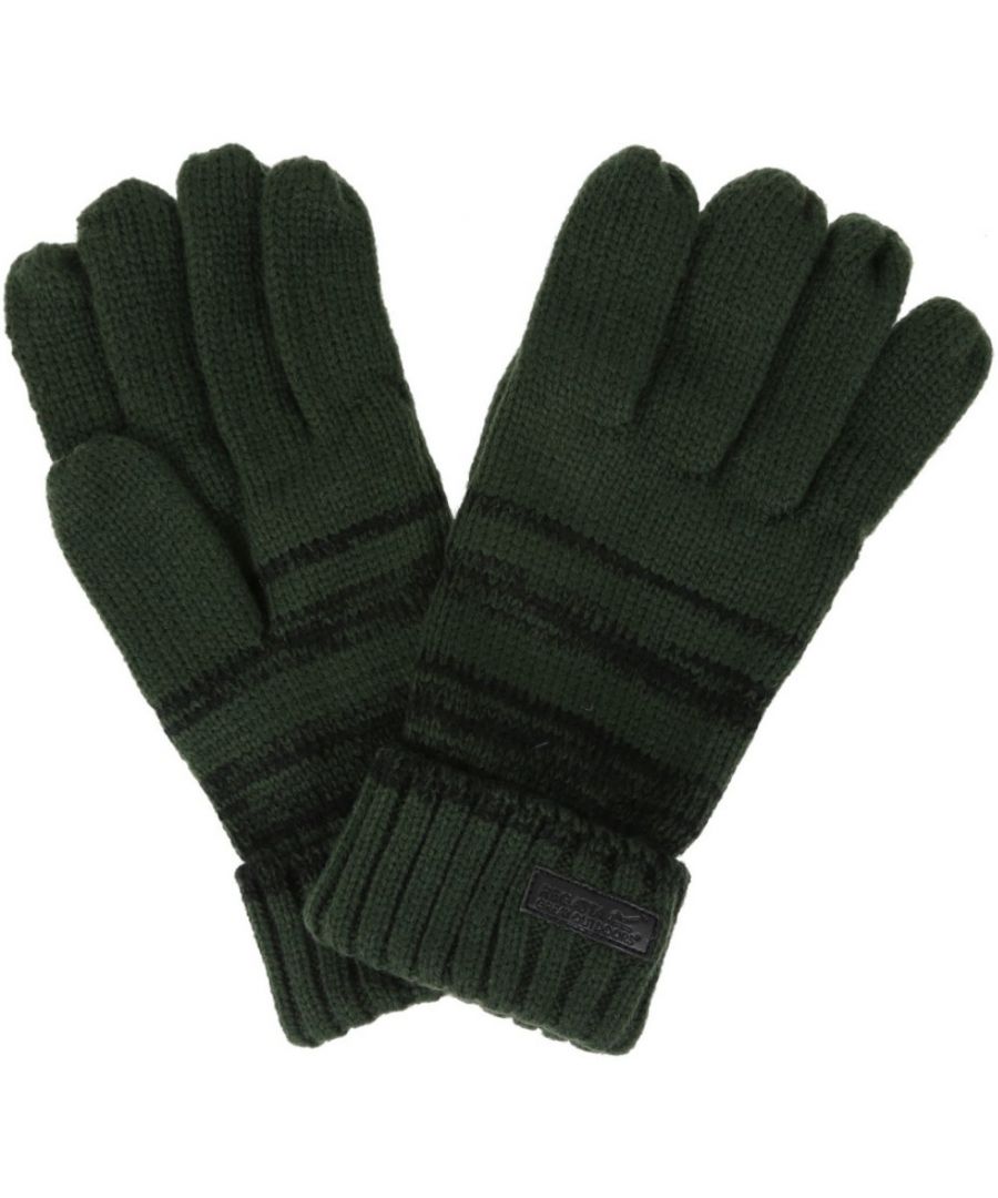 100% Polyester marl stripe knit.