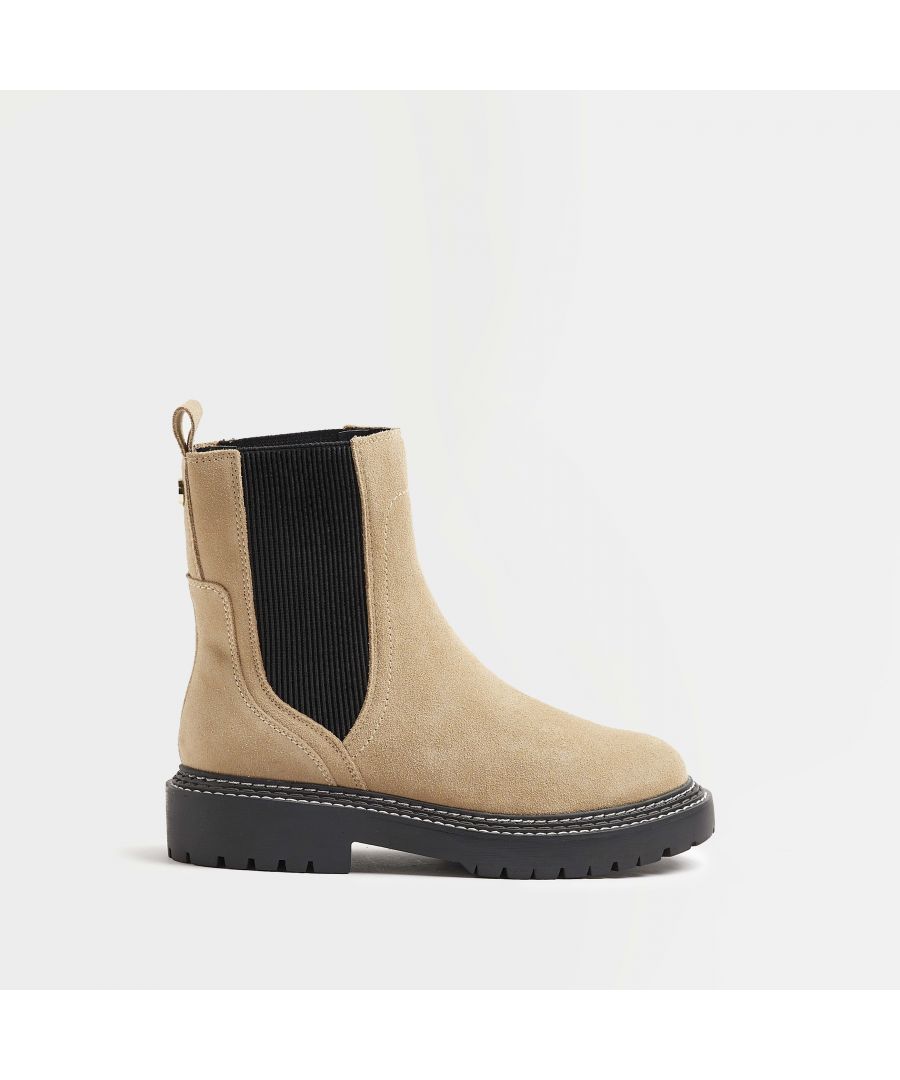 >Brand: River Island >Department: Women >Material Composition: Sole: PU, Upper: Textile >Type: Boot >Style: Bootie >Occasion: Casual >Upper Material: Textile >Heel Height: Flat (Under 2.5 cm) >Season: Autumn||Winter