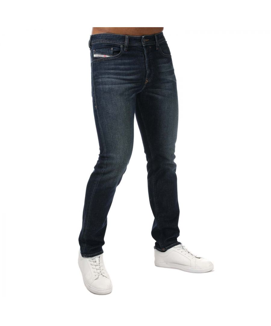 Diesel Buster-X taps toelopende jeans voor heren, donkerblauw