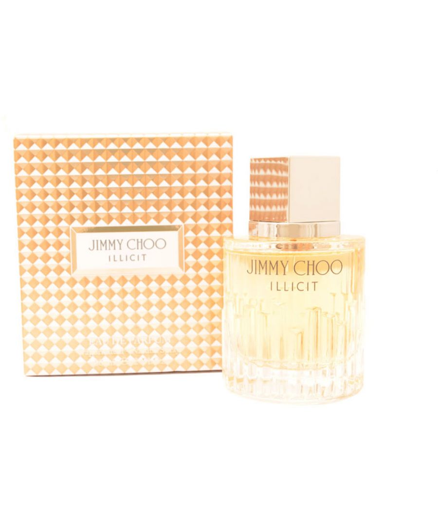 Illicit is a floral oriental fragrance by Jimmy Choo. It was released in 2015. Top notes are ginger and bitter orange. Middle notes are rose and jasmine sambac. Base notes are amber honey and sandalwood.