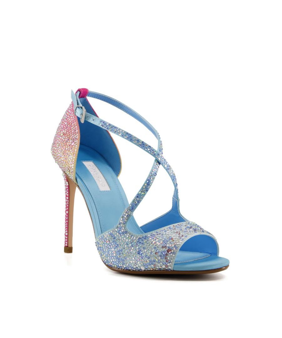 Prepare to feel truly magical in these elegant, embellished heels. Designed for special occasions, this statement style has an ombre-rainbow effect and is adorned with sparkly crystals.