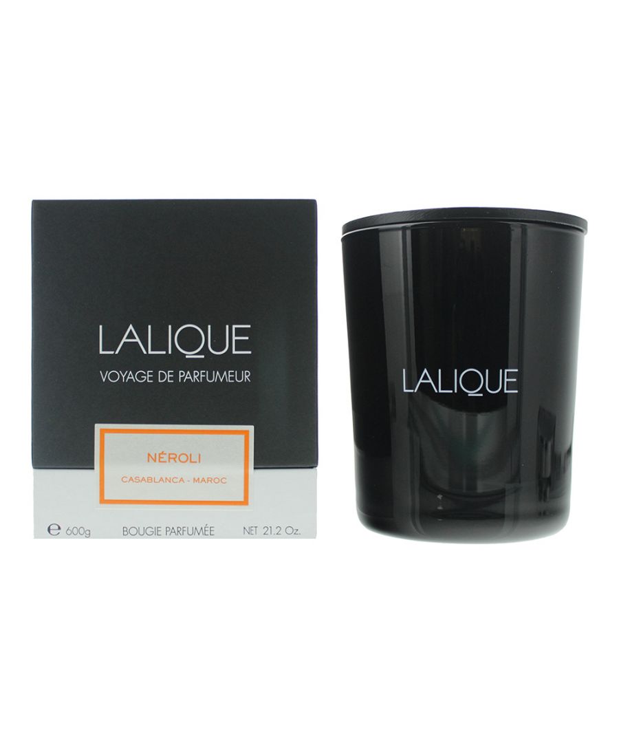 The Lalique Neroli Casablanca candle is a premium candle that has been inspired by North Africa. The scent is part of Lalique's 
