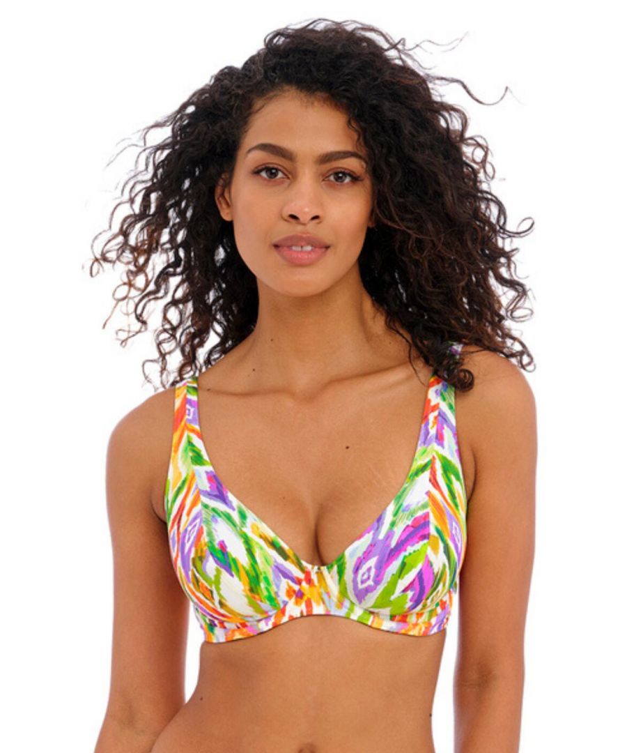 Freya Womens 202913 Tusan Beach Underwired High Apex Bikini Top - Multicolour Elastane - Size 30D