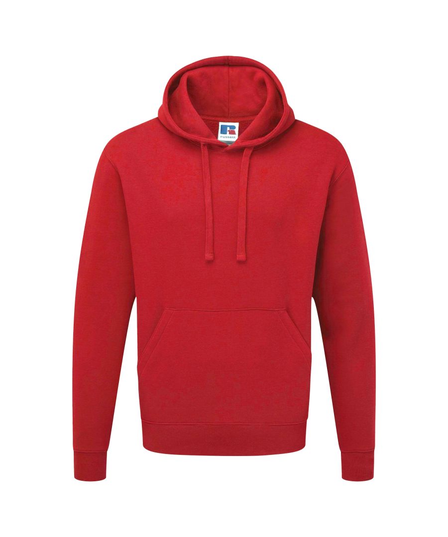 Image for Russell Mens Authentic Hooded Sweatshirt / Hoodie (Classic Red)