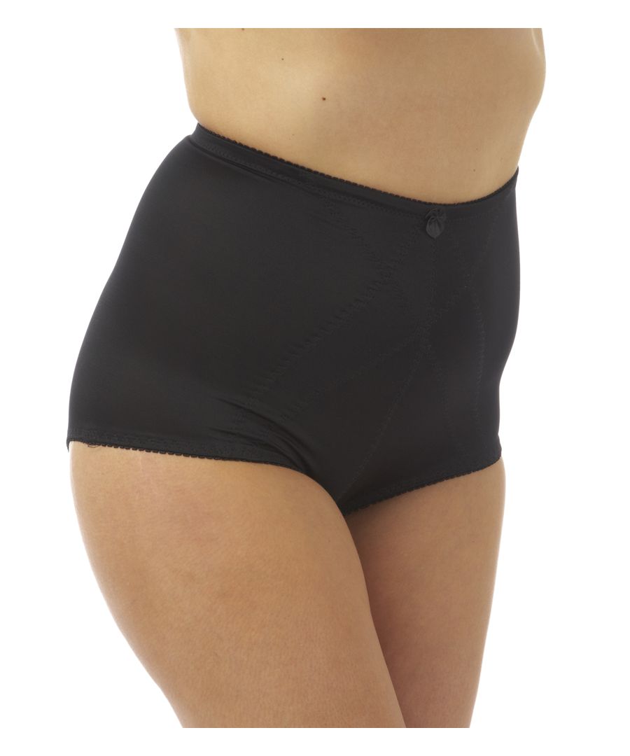 Smooth your silhouette with these bodyshaper firm control briefs. The control on the abdominal area gives you the look of a smooth, shaped stomach. These briefs are also lined making them great for everyday wear. Size Guide: S (10), M (12), L (14), XL (16), 2XL (18), 3XL (20).