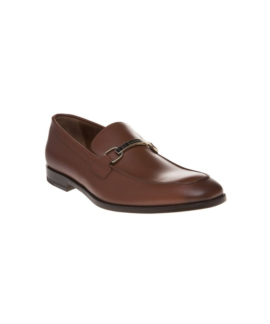 Expertly Crafted In Italy From Premium Leather With A Smart Finish, These Classic Men's Paul Smith Slip On Loafers Are Set On Stacked Heels - Complete With Metal Branding Details. Featuring Clean Premium Details, These Shoes Are Expertly Finished With Sturdy Leather Soles And A Playful Branded Emboss.