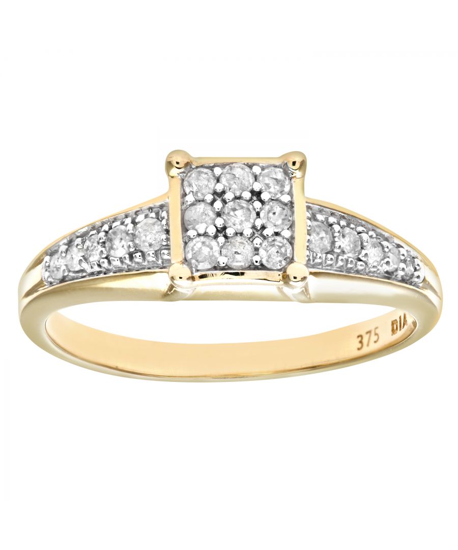 Image for 9ct Yellow Gold Ladies Diamond Ring